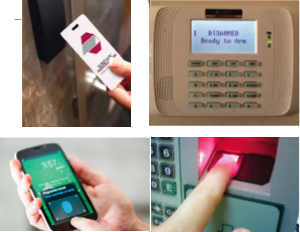 Photo of Card reader, Chip cards, Key pads, Finger scanner, Biometrics 